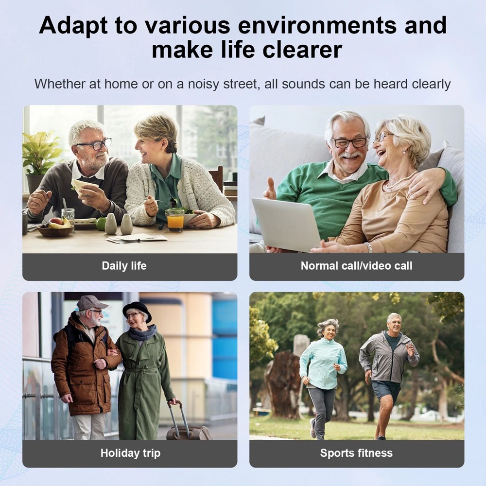 Rechargeable Hearing Aids for Seniors 16 Channel Noise Reduction Sound Amplifier