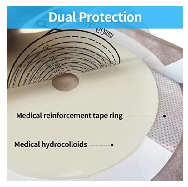 Colostomy Bags Supplies with Clamp Closure Cut to Fit Drainable Pouches 20 Pack