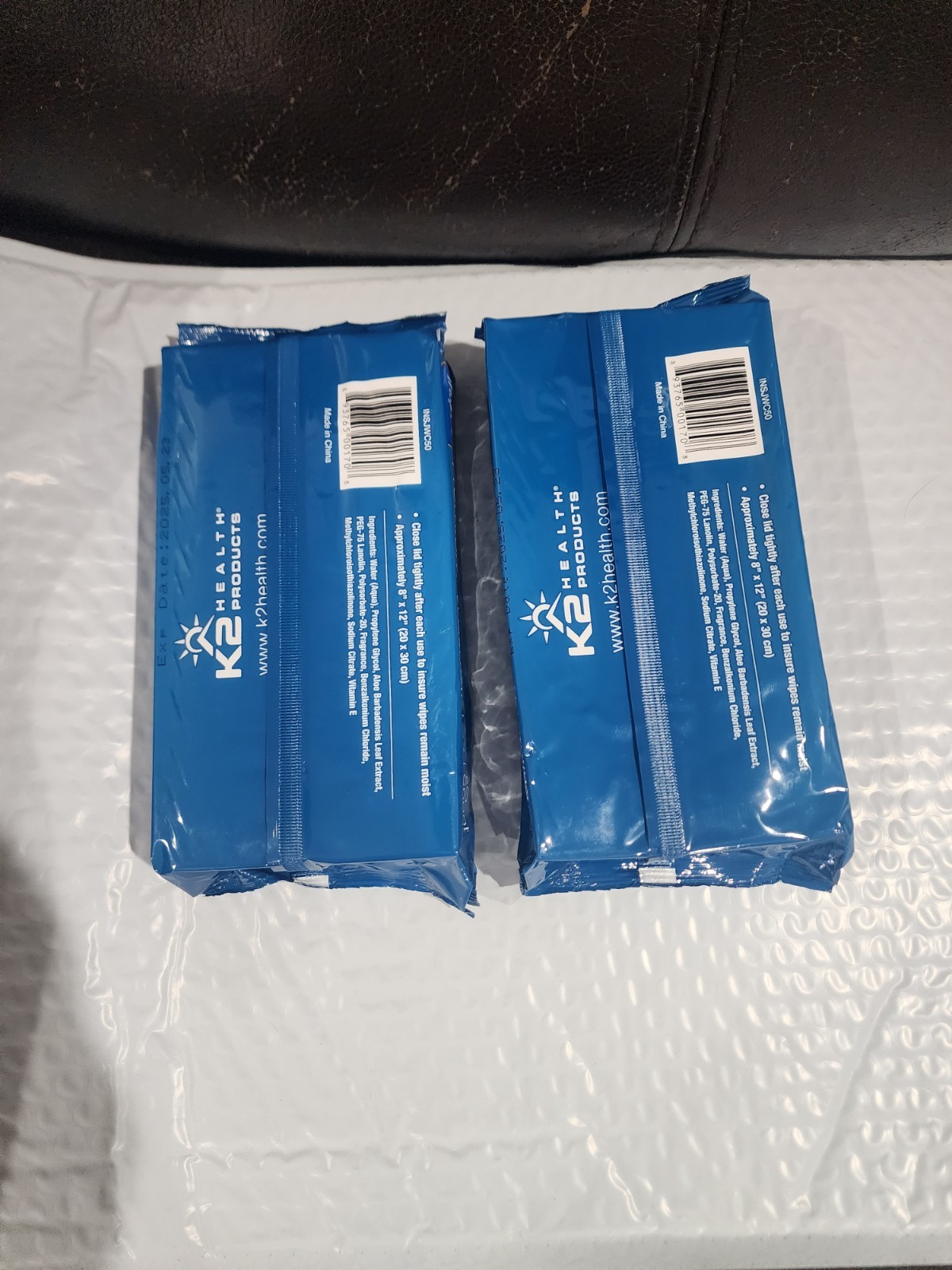 2 NEW Packs Inspire Premium Washcloths Soft w/ Aloe 50 Washcloths Each Exp 5/25