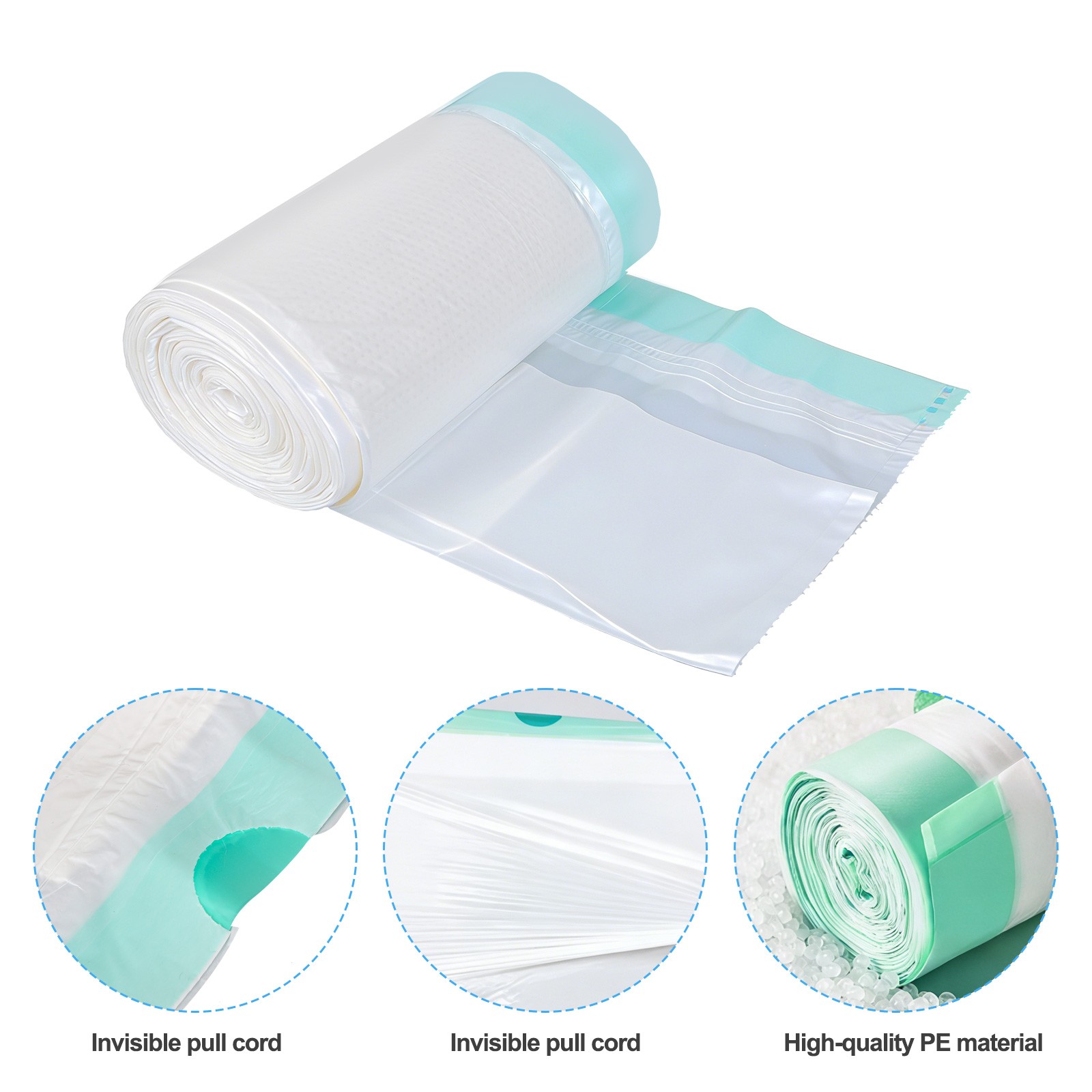 20Pcs Disposable Bedpan Liners w/ Absorbent Pads Commode Bags Leak Proof Elderly