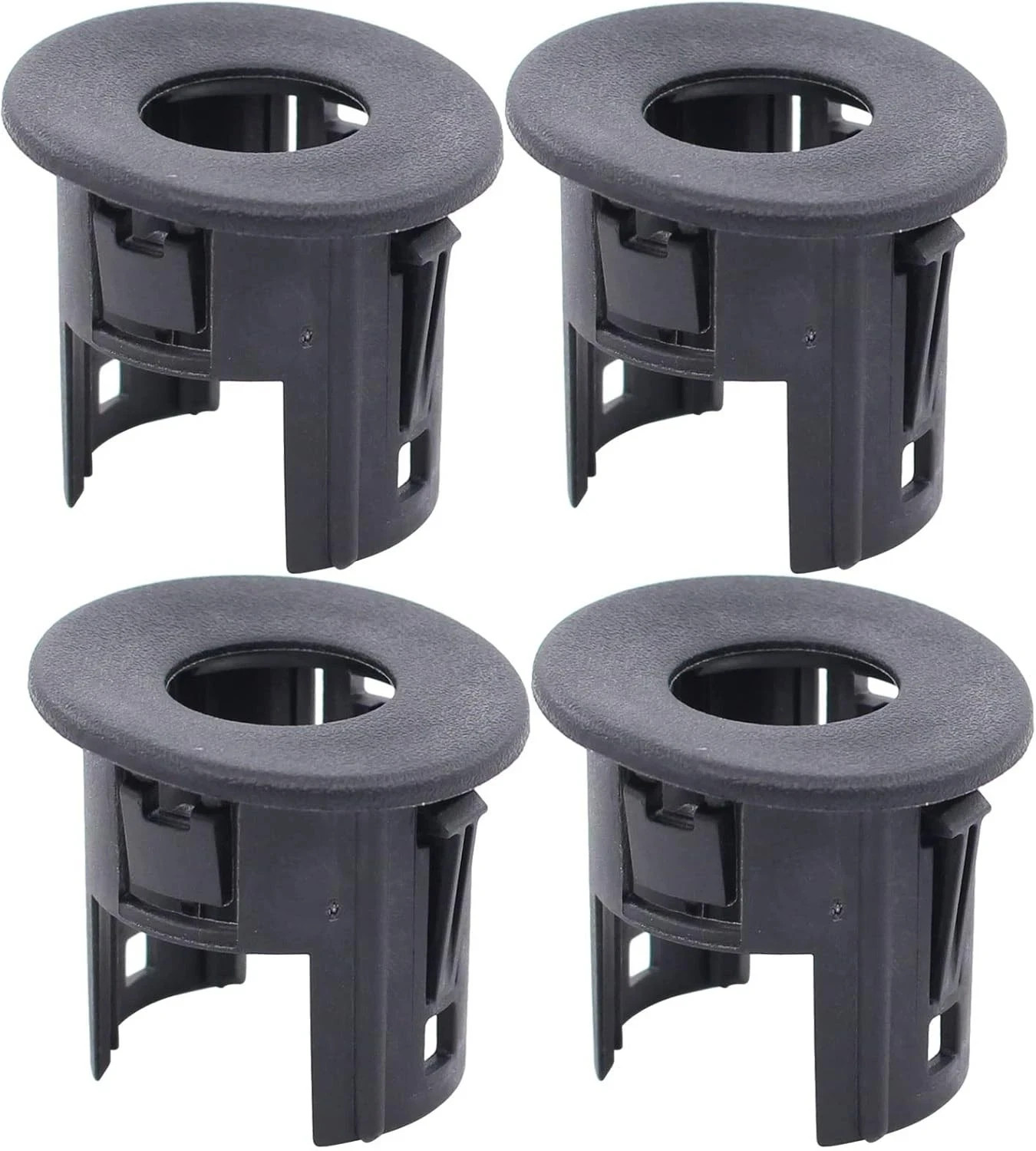 4Pcs Black Rear Bumper Parking Aid Assist Sensor Bracket Bezel Housing 25844782