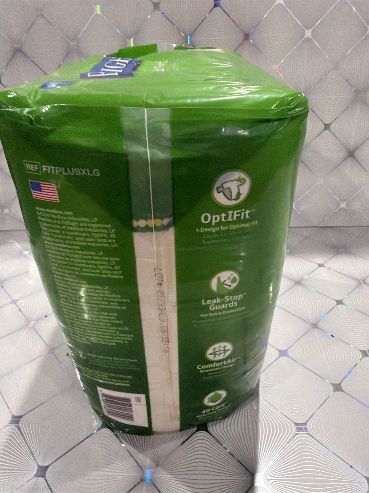 FitRight OptIFit Adult Briefs ULTRA with Leak-Stop Guards XL 20 Count per bag