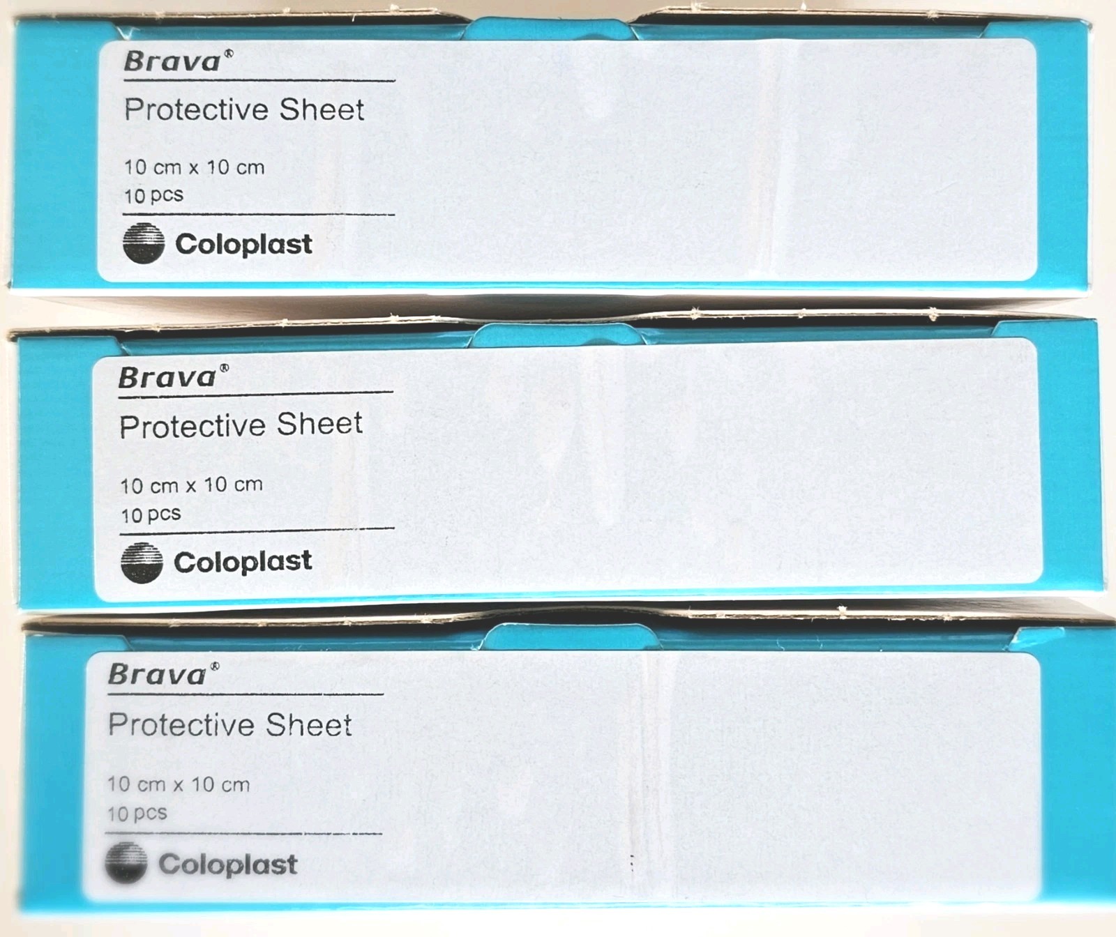 3 NEW Boxes of Coloplast Stoma Skin Protective Sheet Brava 4X4″ 032105 Exp 2027
