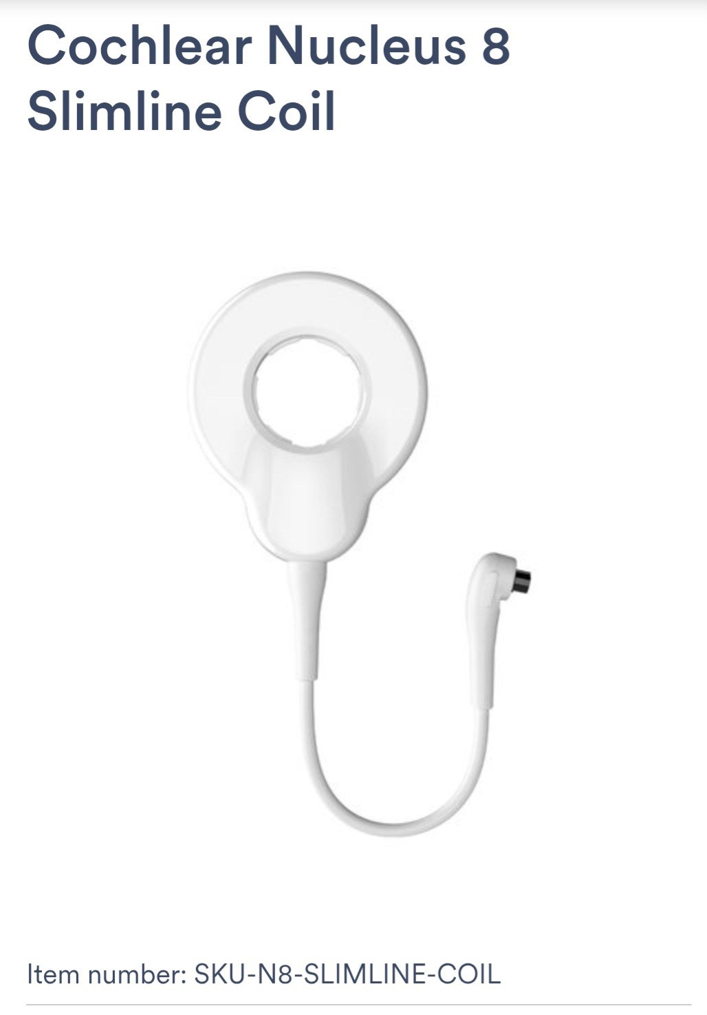 Cochlear Nucleus 8 Slimline Coil Combined Link, Black CP1110