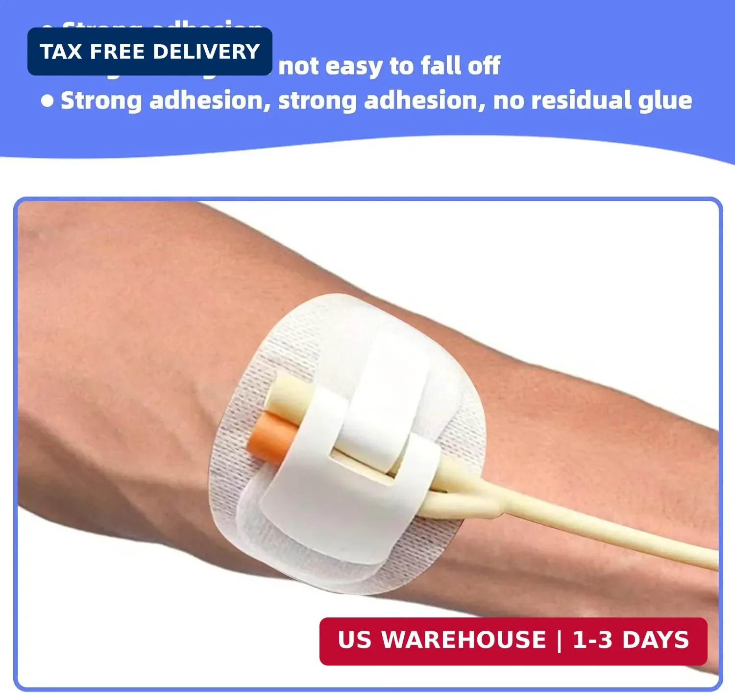 20Pcs Foley Catheter Stabilization Device, Catheter Tube Holder, Adhesive Cathet