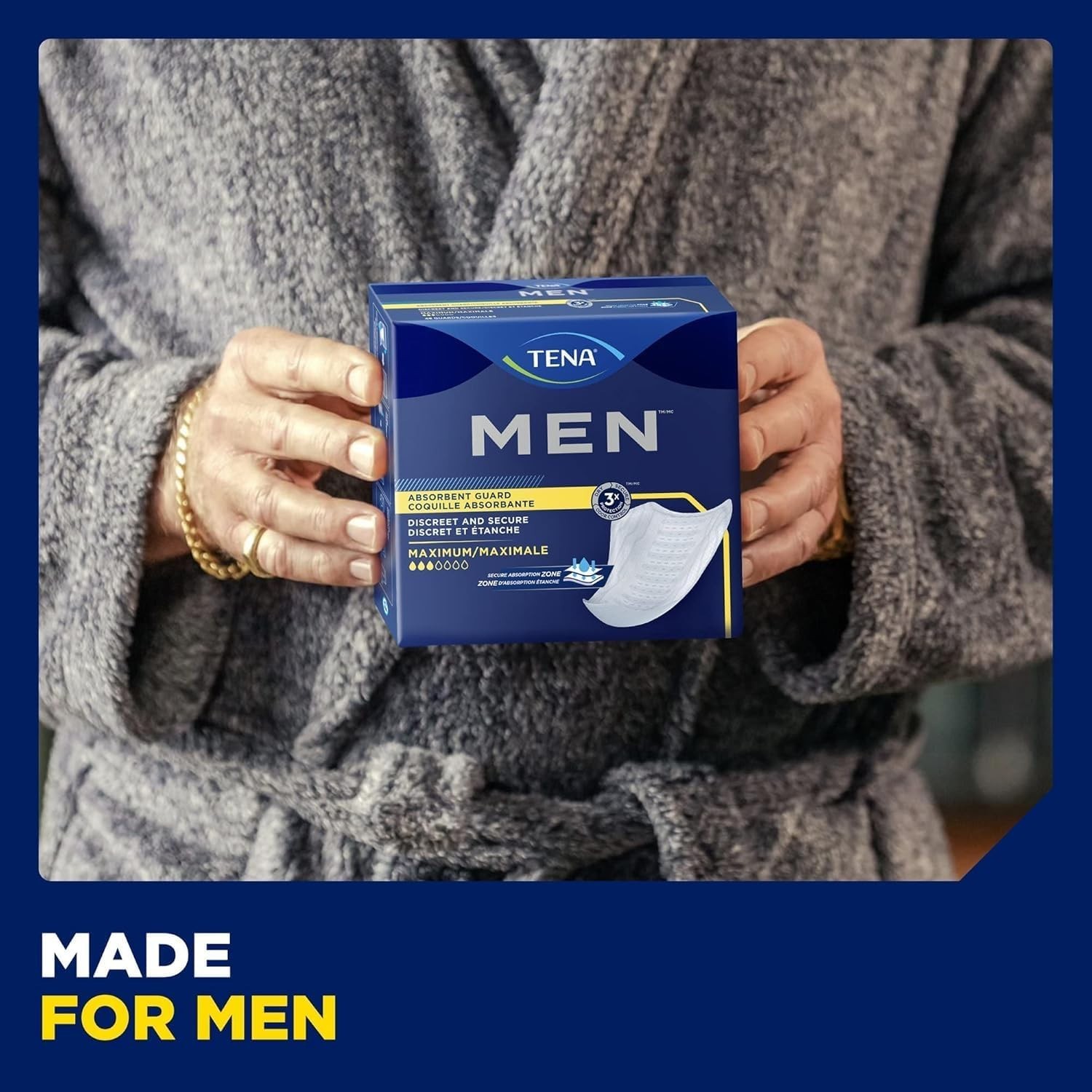 Men Maximum Guard Incontinence Pad for Men, Maximum Absorbency, 60 Total – 3 …