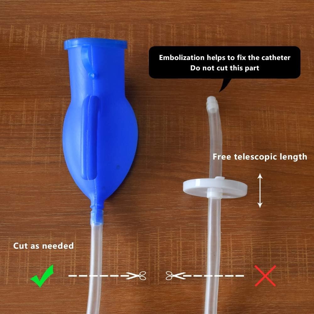 2000ml Portable Urinal for Men, Large Capacity Bedside Urinal with Lid & Tubi…