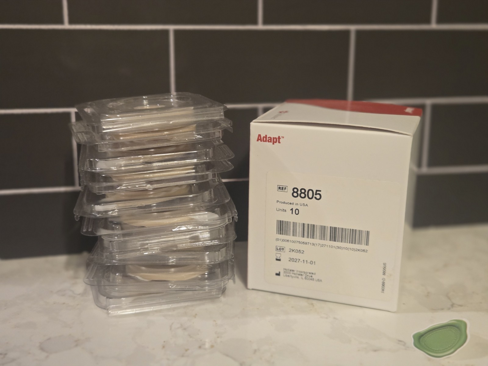 2 Boxes (20 Total) Hollister 8805 Adapt CeraRing Barrier Rings exp 2029
