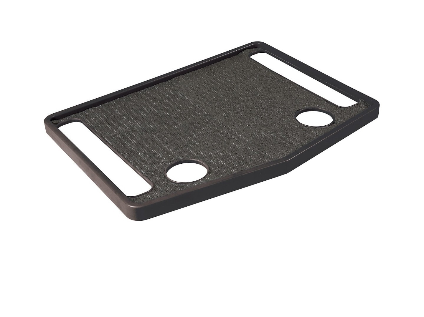 Walker Tray Table Non-Slip Mat Mobility Accessories Cup Holder (21″x16″) – Gray