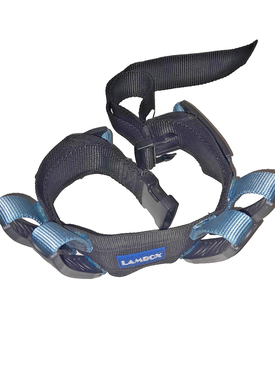 LAMBOX Gait Belt Walking Transfer Stand Assist 6 Sturdy Padded Caregiver Handles