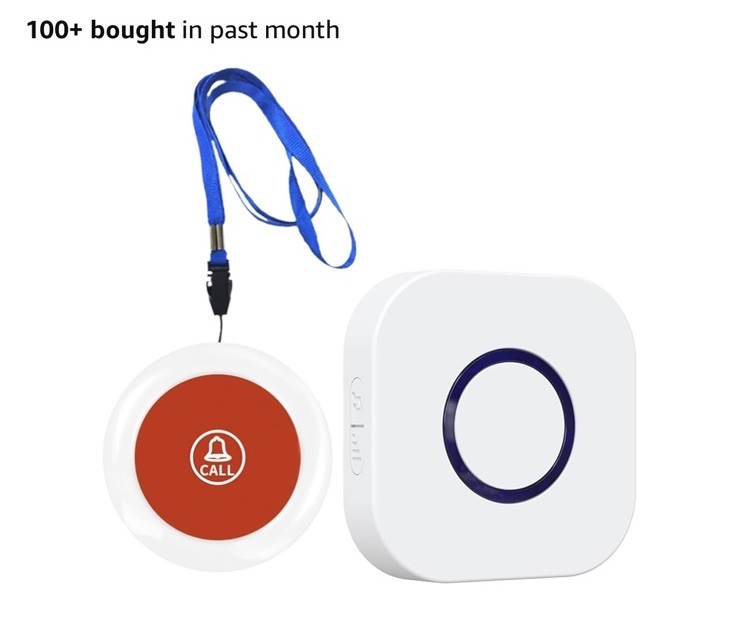 Caregiver Pager Wireless Emergency Button with SOS Alert for Seniors at Home …