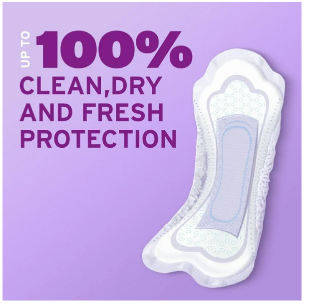 Poise Incontinence Pads for Women 4 Drop, Moderate Absorbency, Regular Length