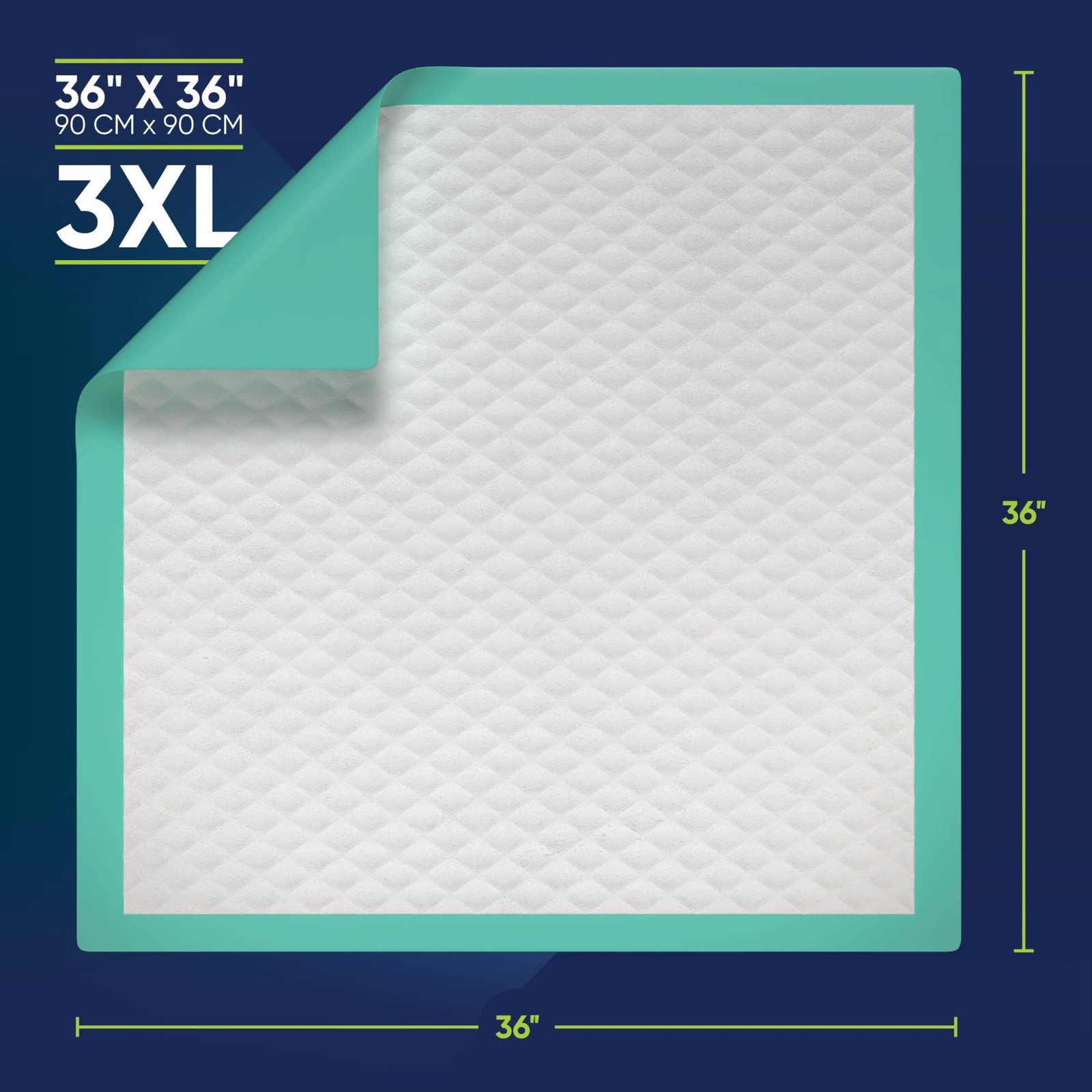 50 Pack Disposable Bed Pads 36 X 36 Inches, Super Absorbent Extra Large Incon…