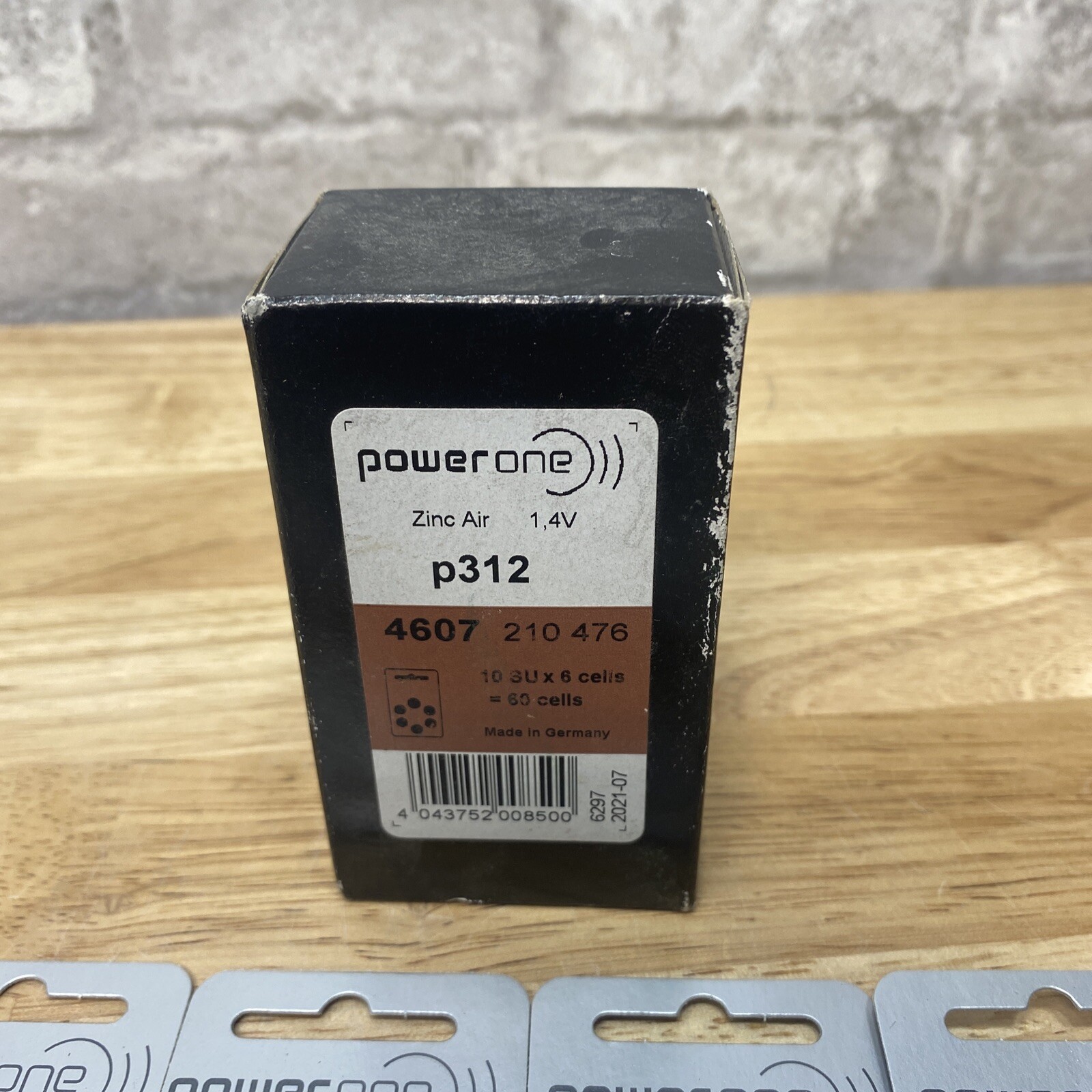 BRAND NEW [LOT OF 174] – PowerOne p312 Hearing Aid Batteries – 2021 Exp
