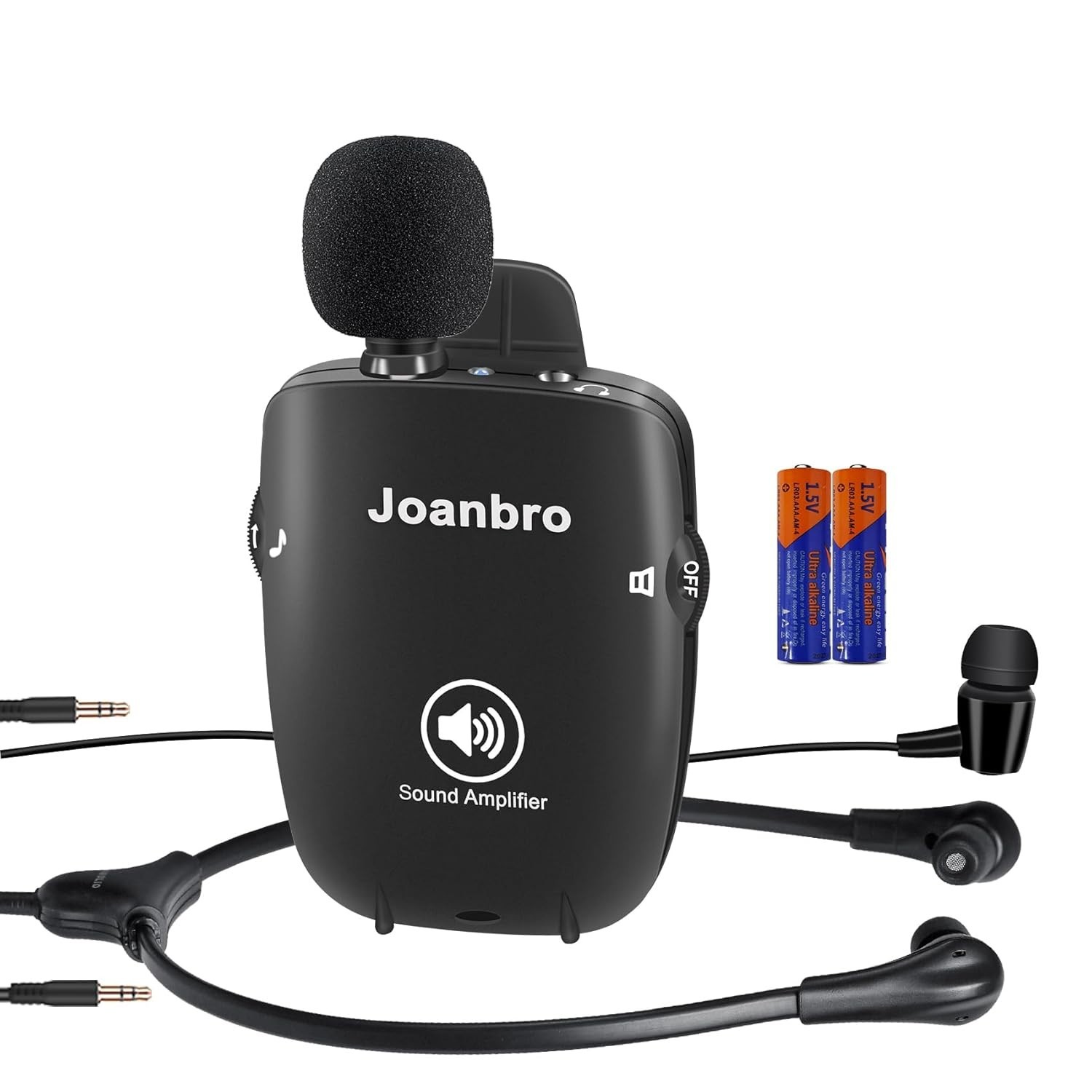Personal Sound Amplifier 50dB Gain Noise Cancelling Headphones
