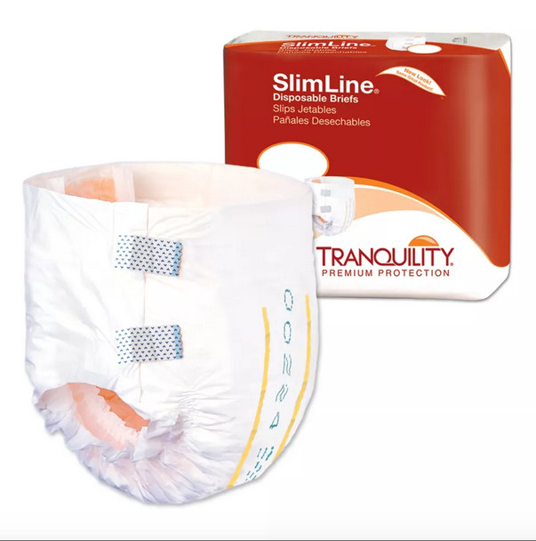 50ct. Tranquility SlimLine Adult Disposable Briefs w/ Tabs, Sz. XS (5-10ct. pks)