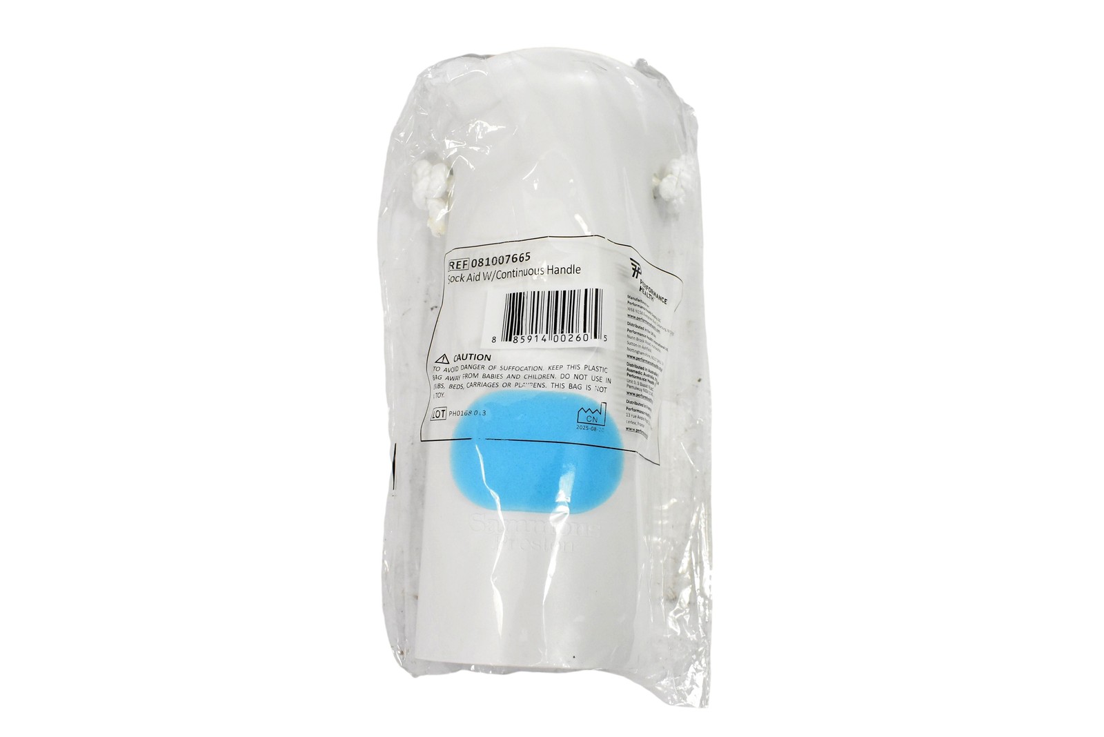 Sammons Preston Sock Aid One Size White One-Handed Lightweight Portable