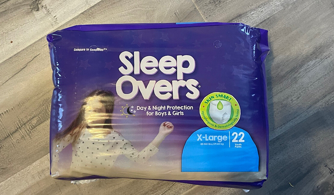 Sleep Overs Youth Pants 85-140 lbs X-Large 22 Pack