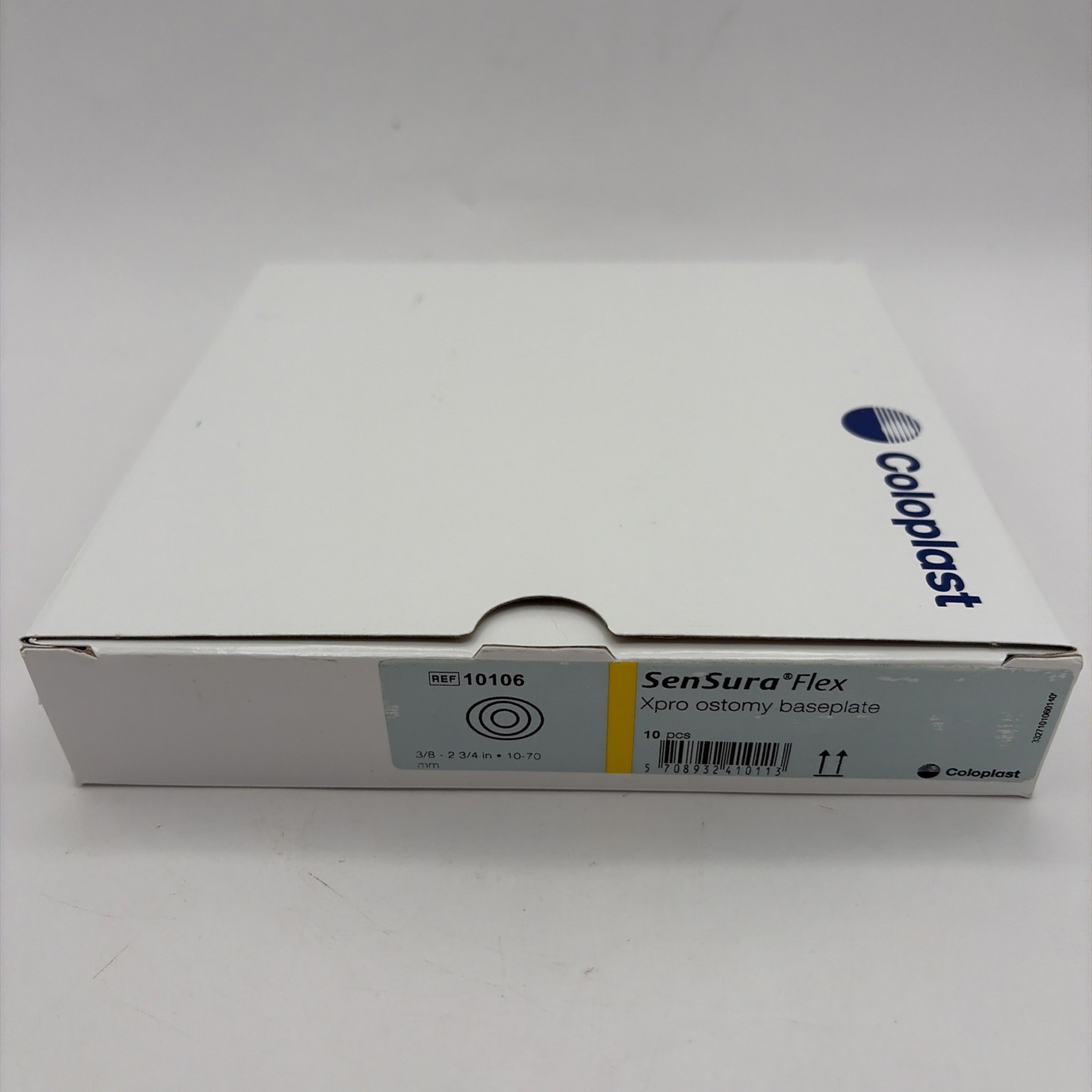 Ostomy Barrier SenSura Flex Xpro Adhesive Coupling Yellow Code 10106 Box Of 7