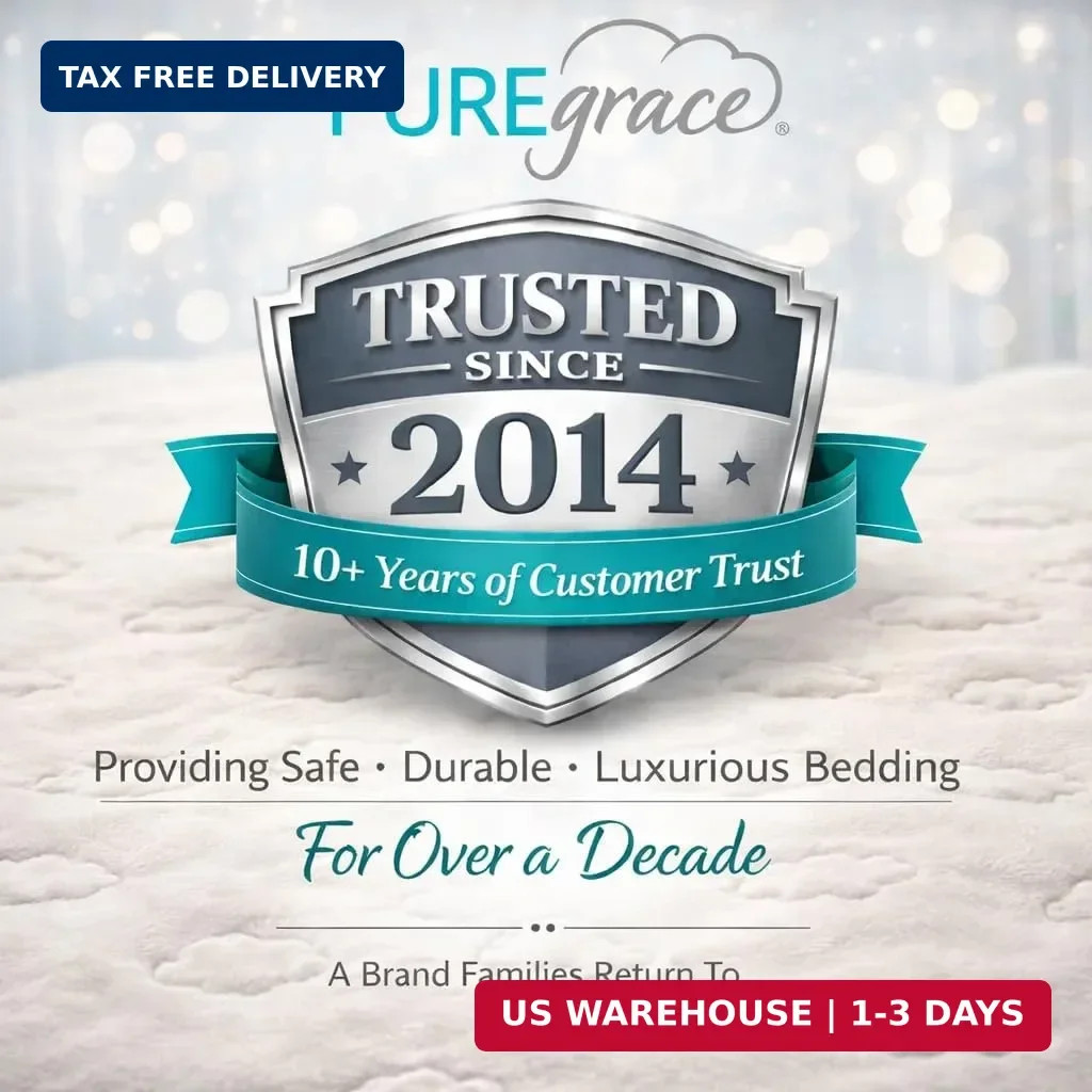 PUREgrace Tencel Waterproof Bed Pad – (36″ x 24″) Washable and Reusable for Inco