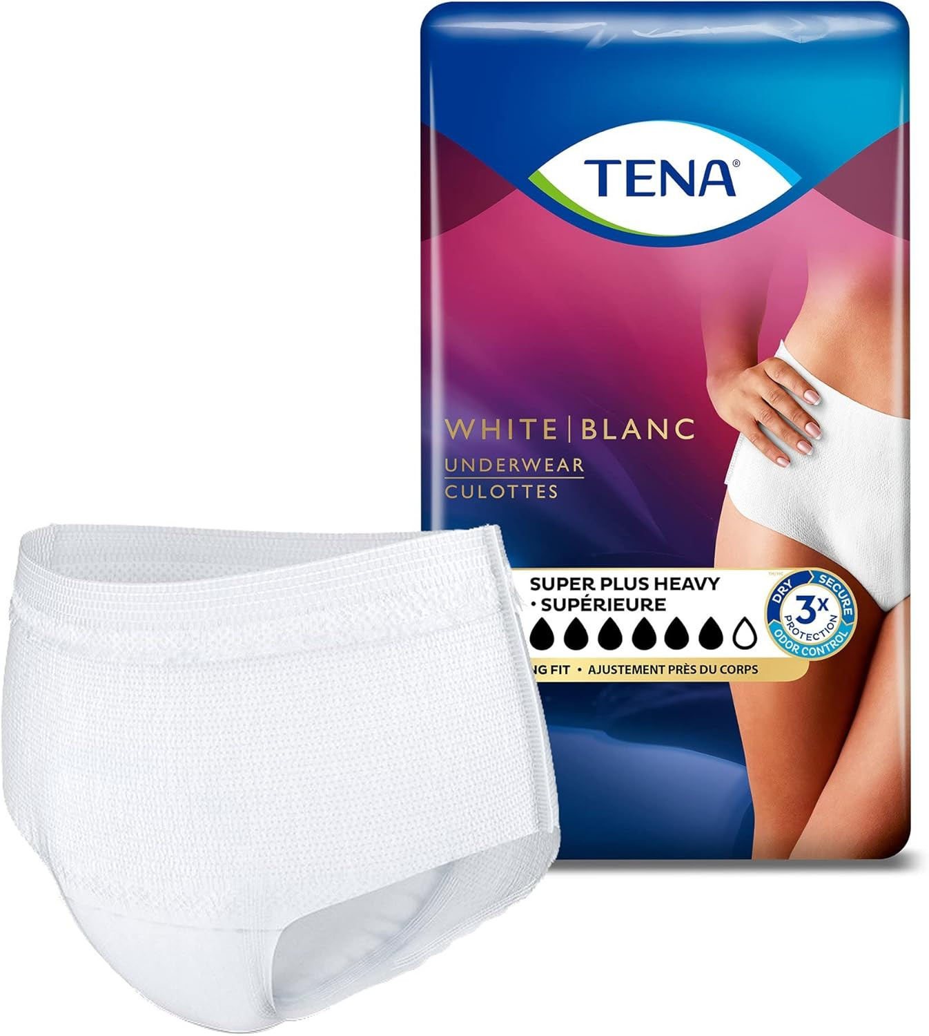 Women Super plus Underwear, Incontinence, Disposable, Heavy Absorbency, XL