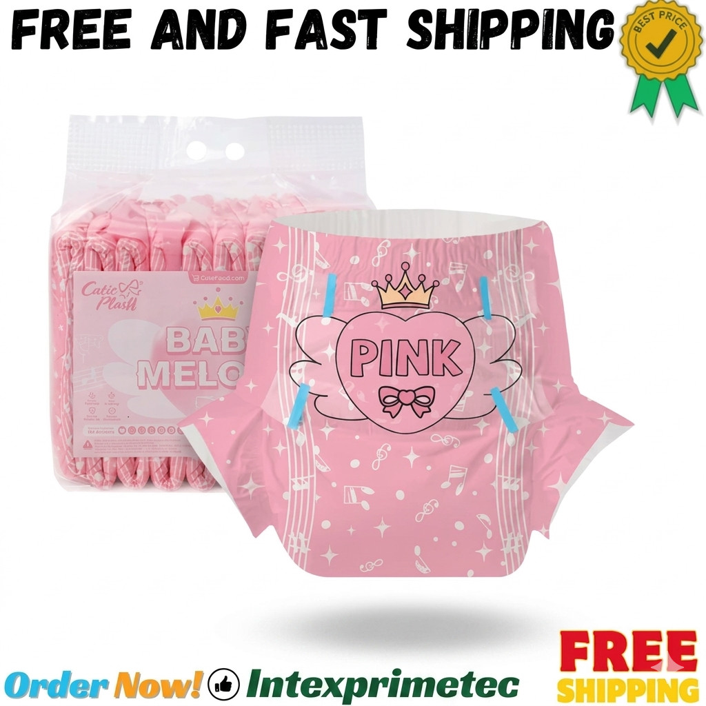 CutiePlusU Adult Diapers 10 Pieces, Incontinence Briefs with Tabs for Women a…