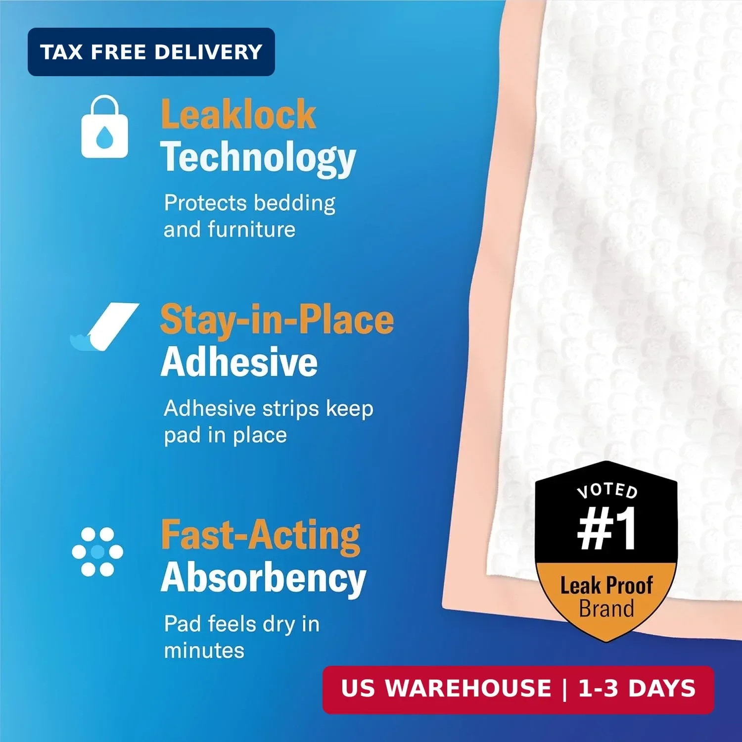 Chucks® Premium Disposable Underpads 30″x36″ Ultra Thick Super Absorbent Chux In