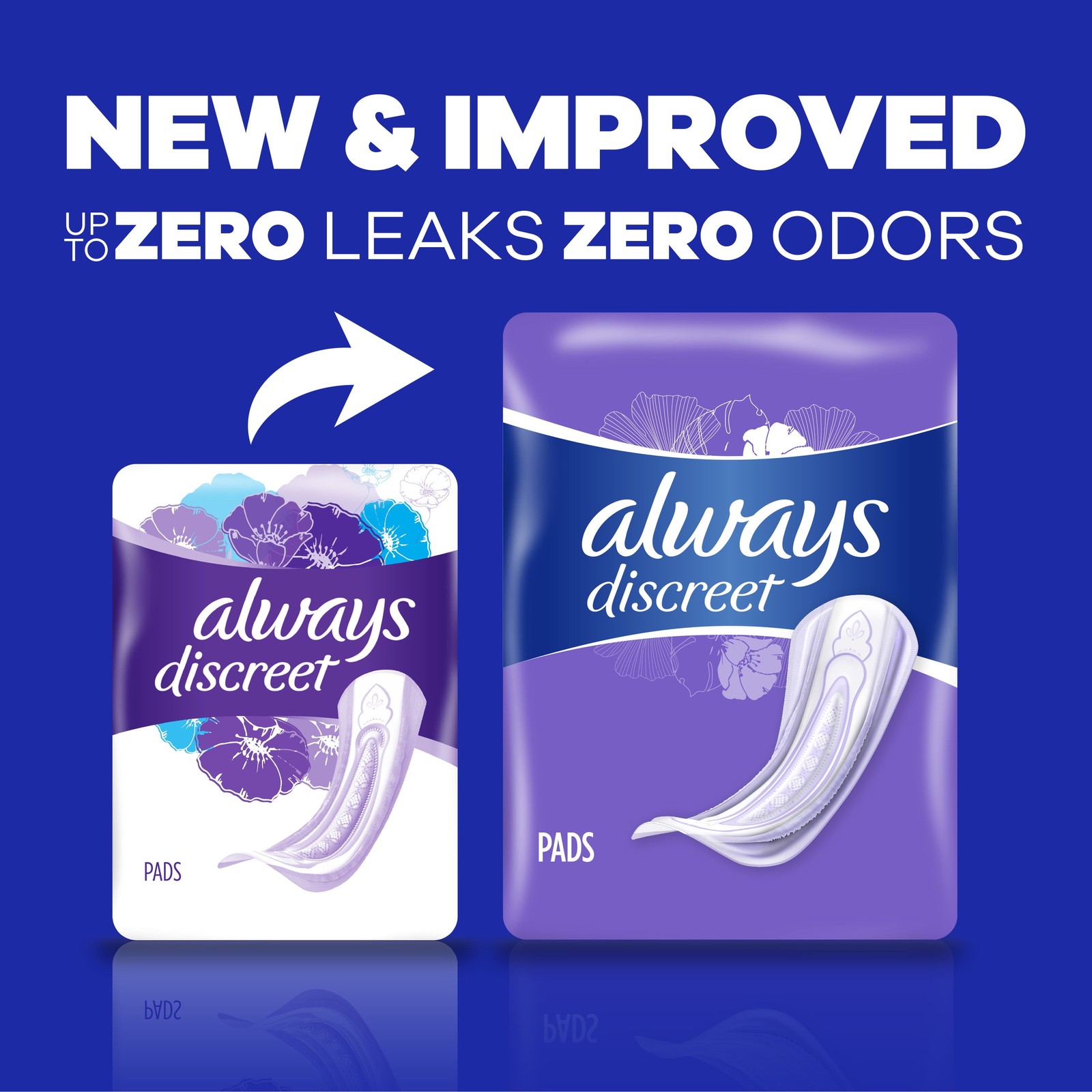 (2 Pack) Incontinence Pads for Women, Ultimate Extra Absorbency, Long Length, P