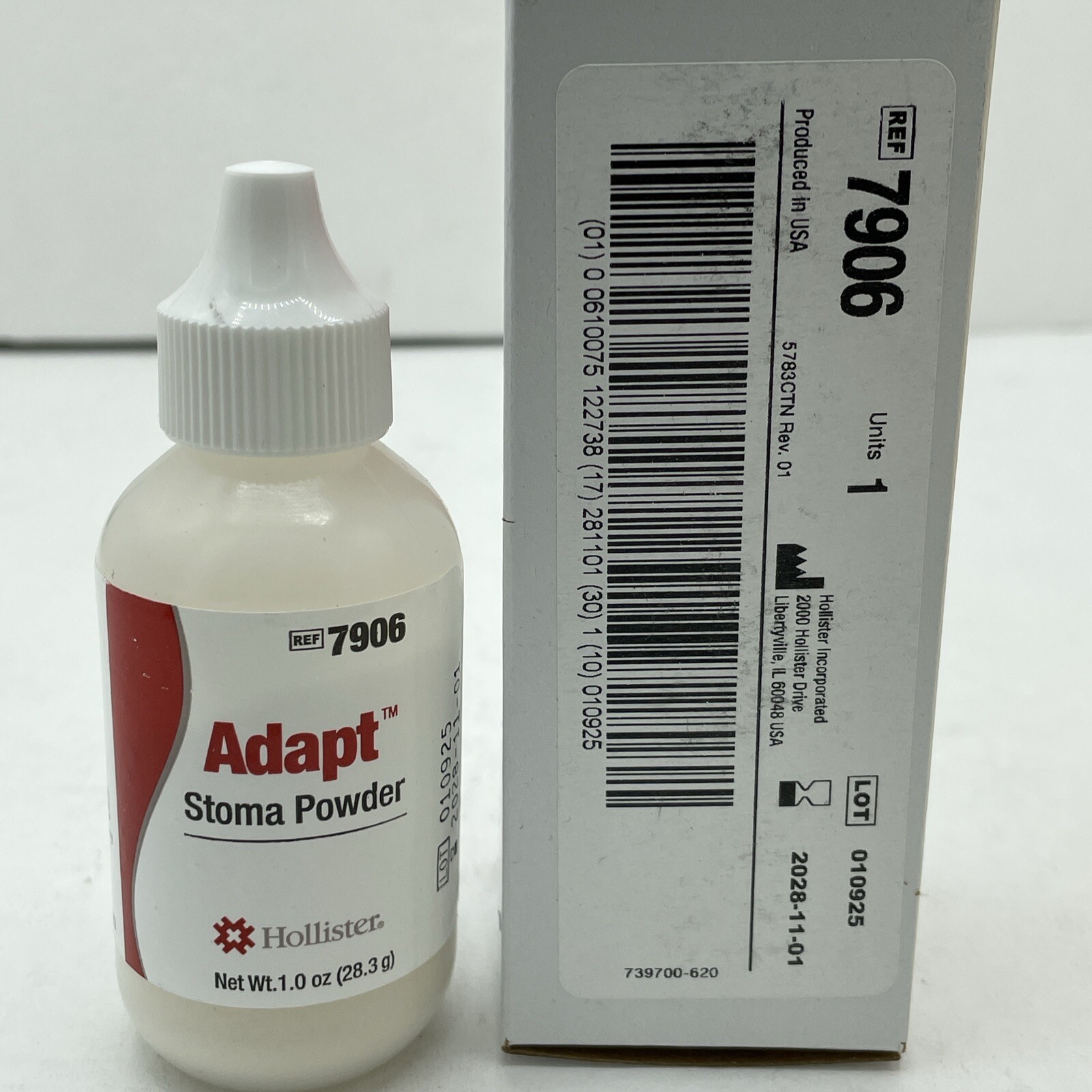 New! 1 oz Bottle of ADAPT 7906 Protective Ostomy Stoma Powder