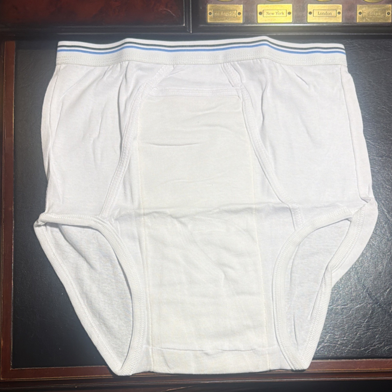 Inspire Premium Cotton Incontinence Pants Men Size L White Leak-proof Washable