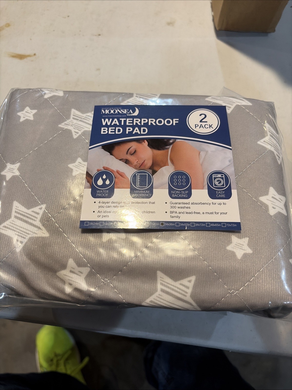 Moonsea Waterproof Bed Cover 34×36 Inch