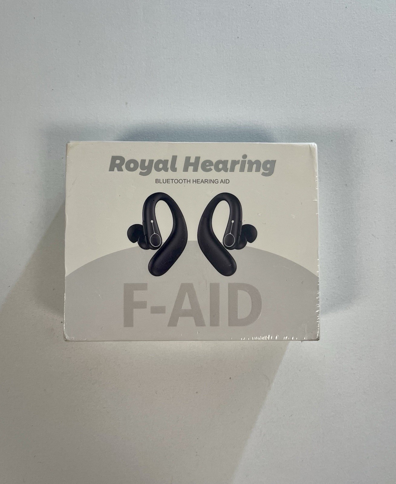 Royal Hearing F-Aid Bluetooth Wireless Hearing Aid Black for Hearing Loss