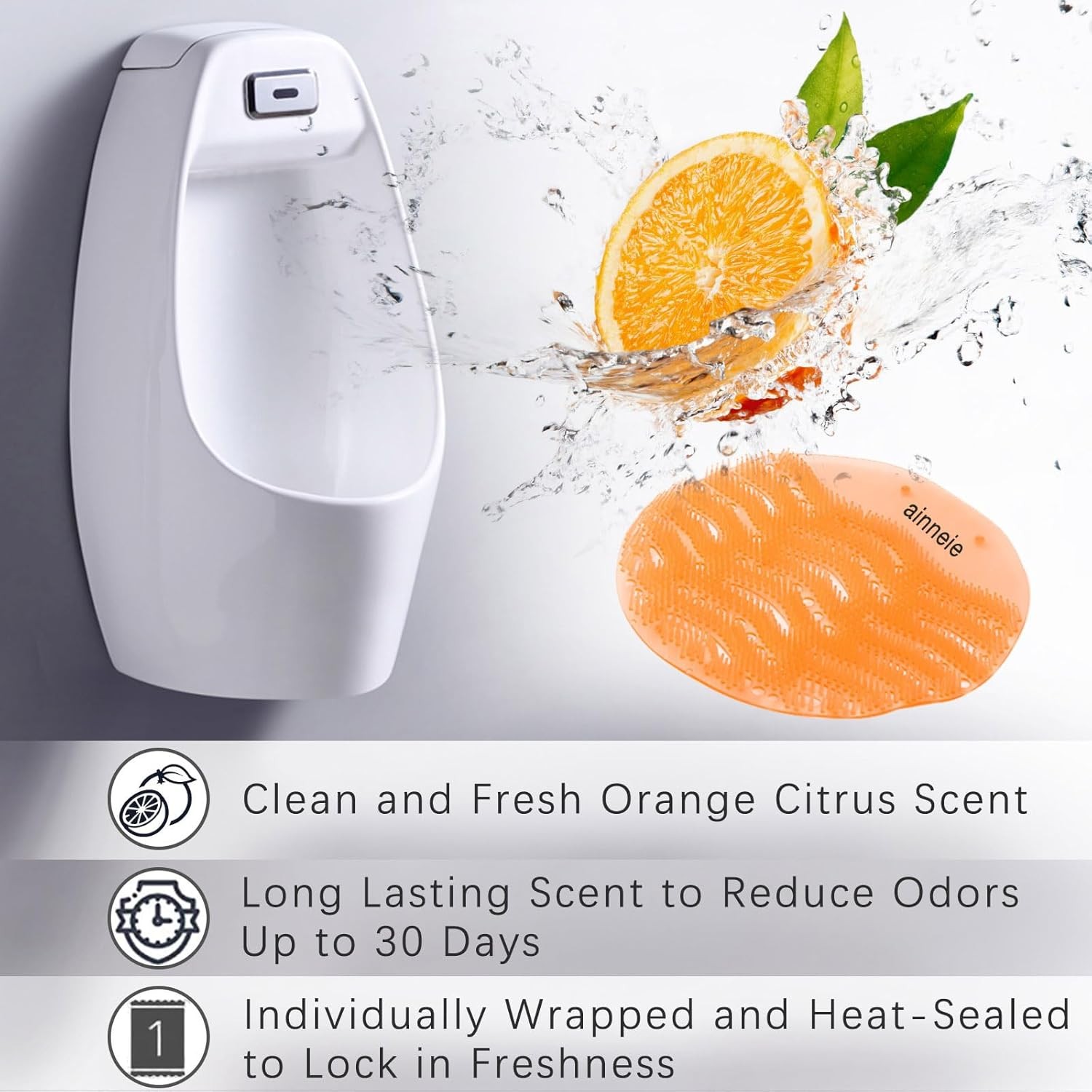Urinal Deodorizer Screens 50 Pack Anti-Splash Urinal Screen Odor-Free