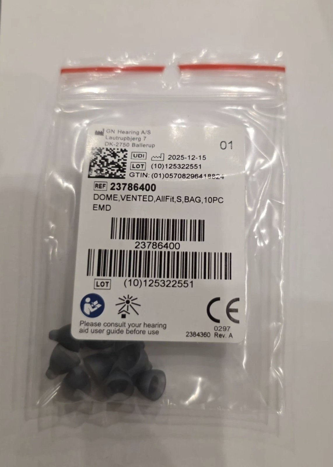 Brand New Resound GN Vented Domes Allfit Small (10 / Pack) – USA Fast Ship