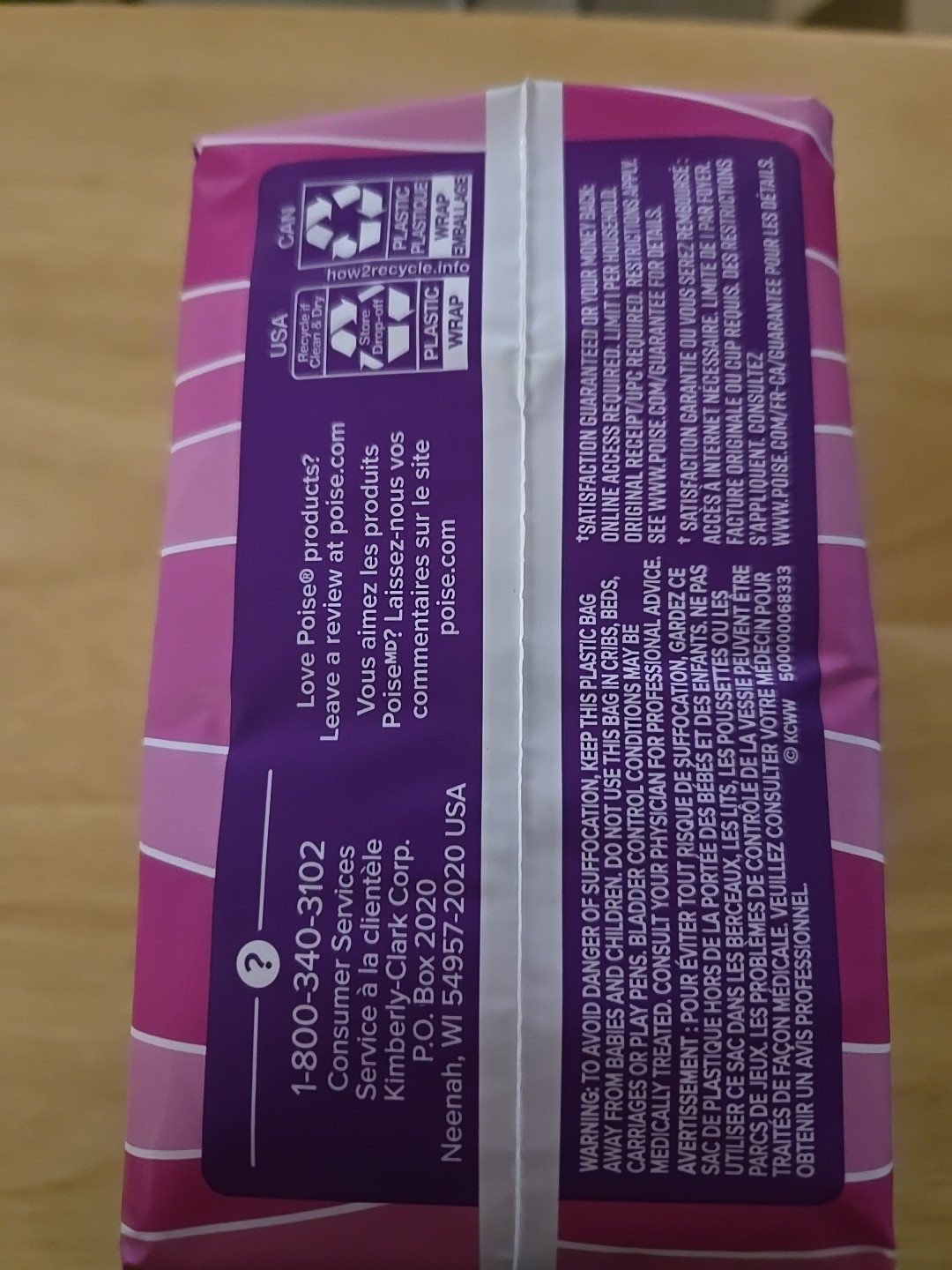 Poise Incontinent Pads ~8.5″ L Long Length (44 ct)