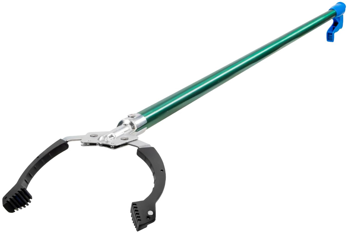 Pinza recogeobjetos de 48” con imán, garra resistente y mango ergonómico, Nuevo