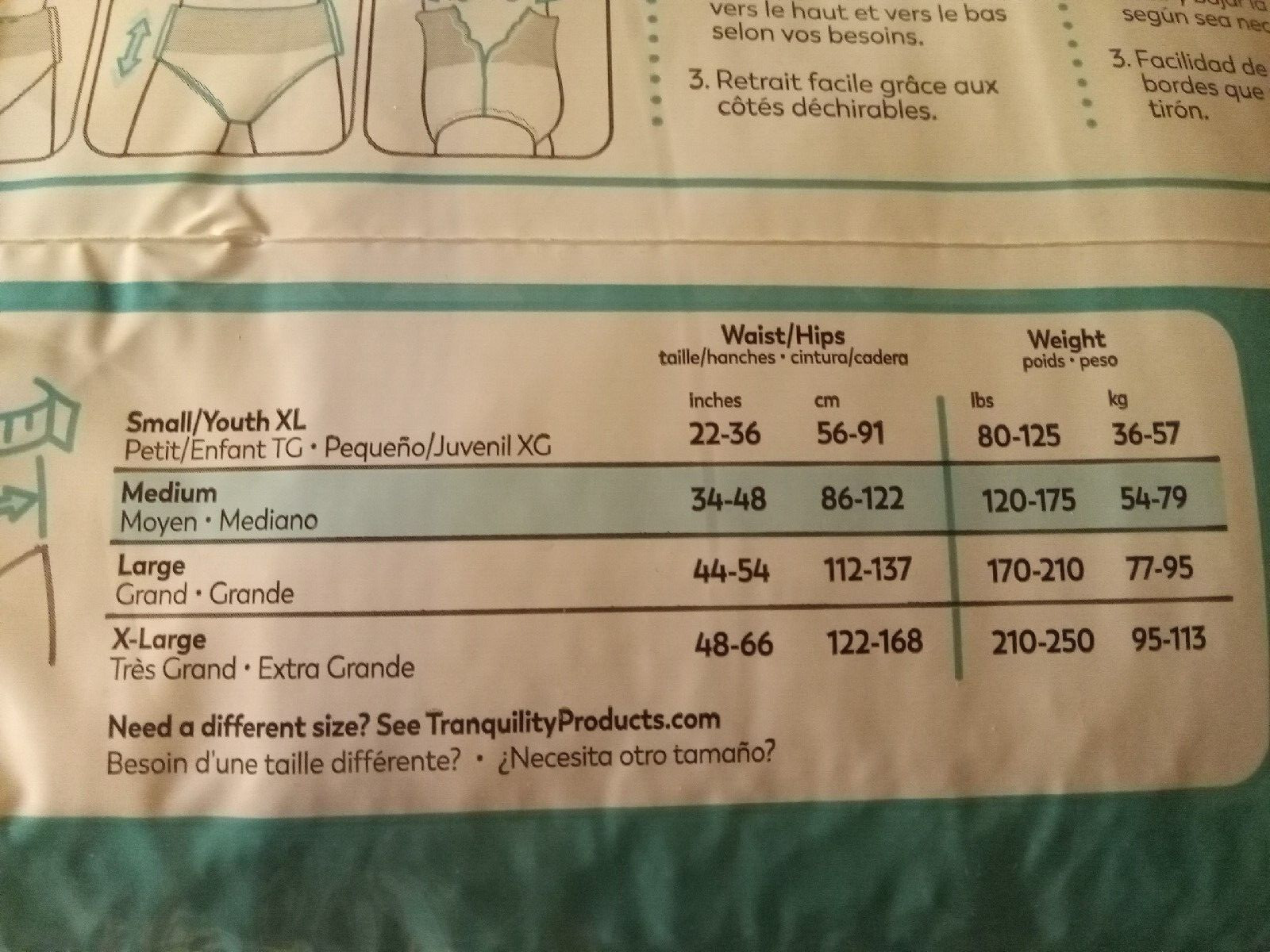 Tranquility Disposable Underwear Medium 25 Count
