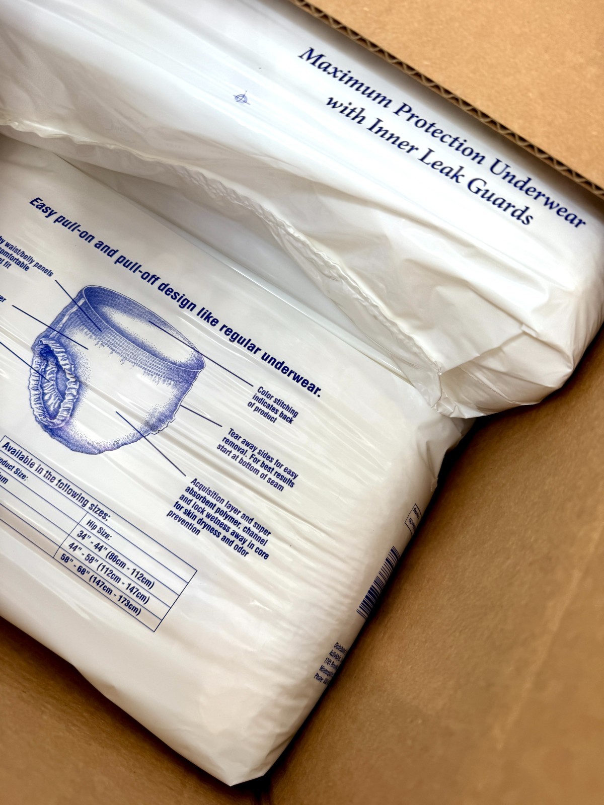 Rely Maximum Protection Underwear Adult Diapers Large Unisex 100 Count