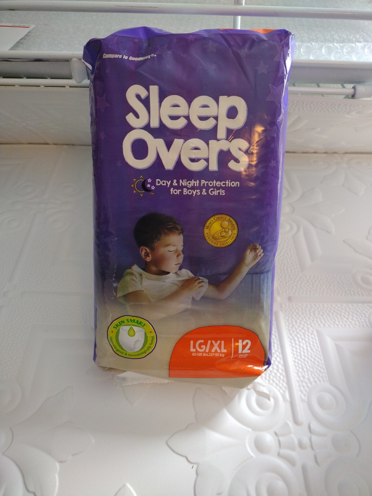 1 Pack of 12 Sleep Overs Good Night Pull Up/Underwear Large/X Large 60-125 Lbs