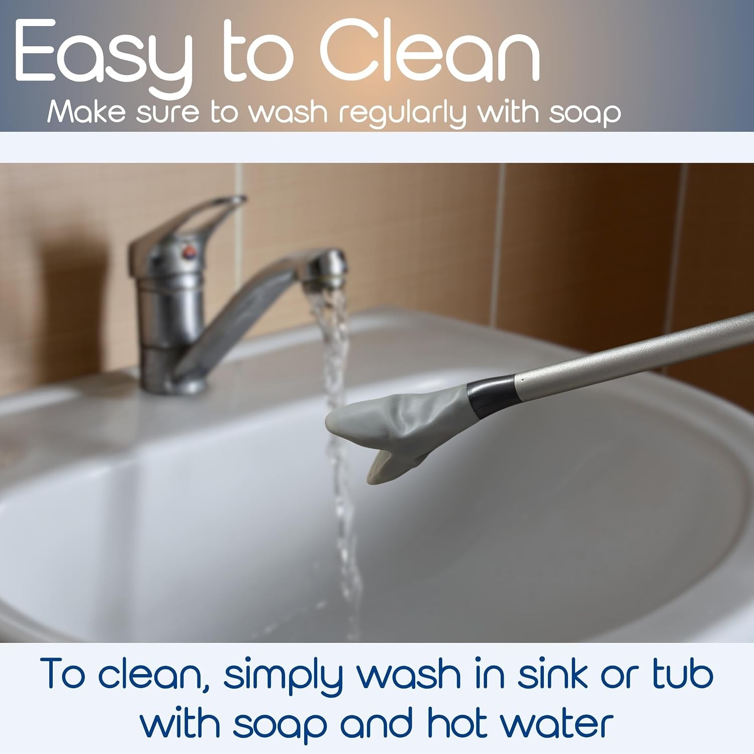 Bottom Wiping Aid to Grab Toilet Paper & Extend Reach – Bathroom Buddy for Wipin