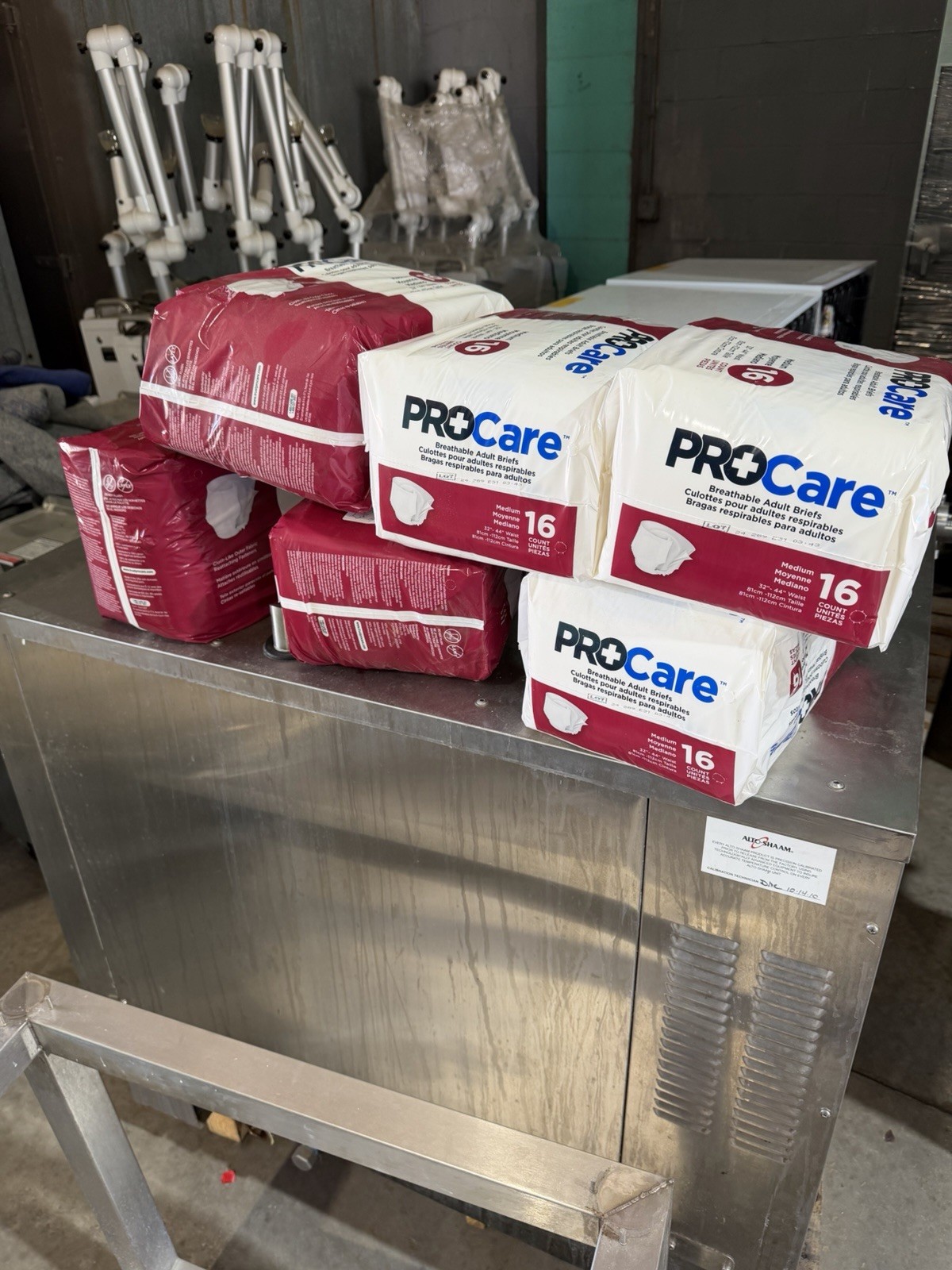 Procare Protective Underwear Adult Medium 16 Pk Disposable Pullup Briefs Diapers