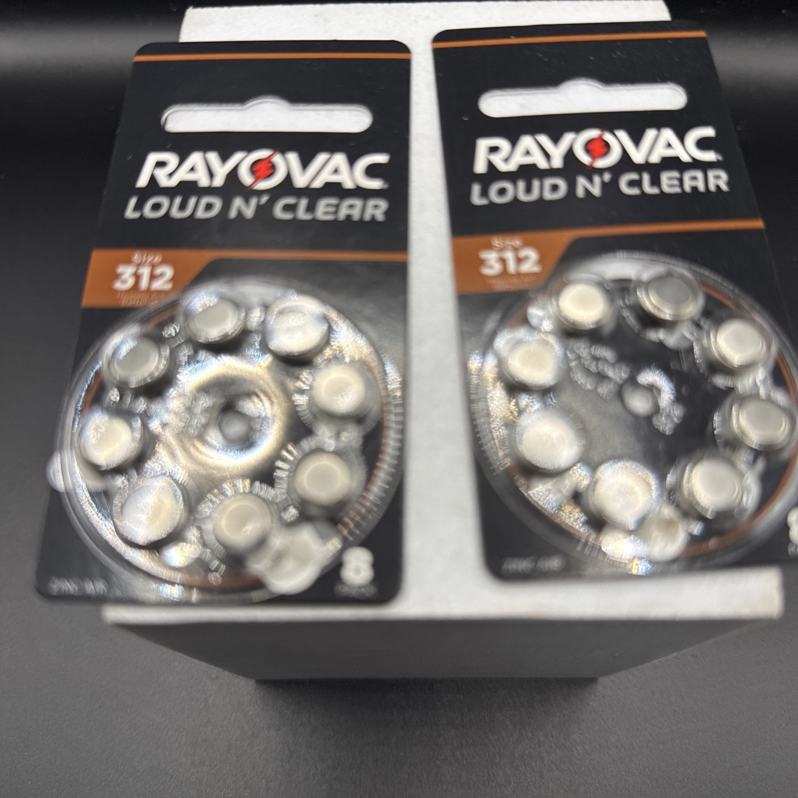 2 Pack Rayovac Size 312 Loud n Clear Hearing Batteries EXP Feb 2027