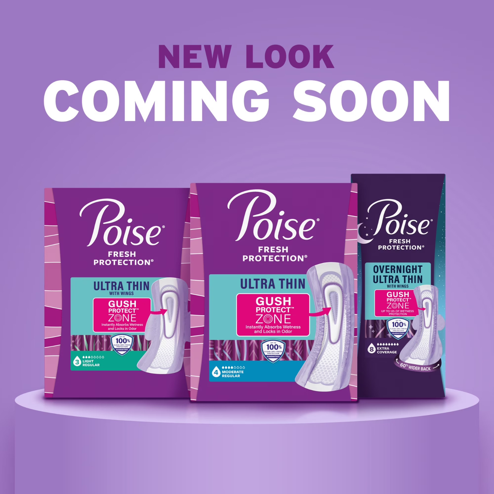 Poise Ultra Thin Incontinence Pads 5 Drop Maximum Absorbency 108Ct