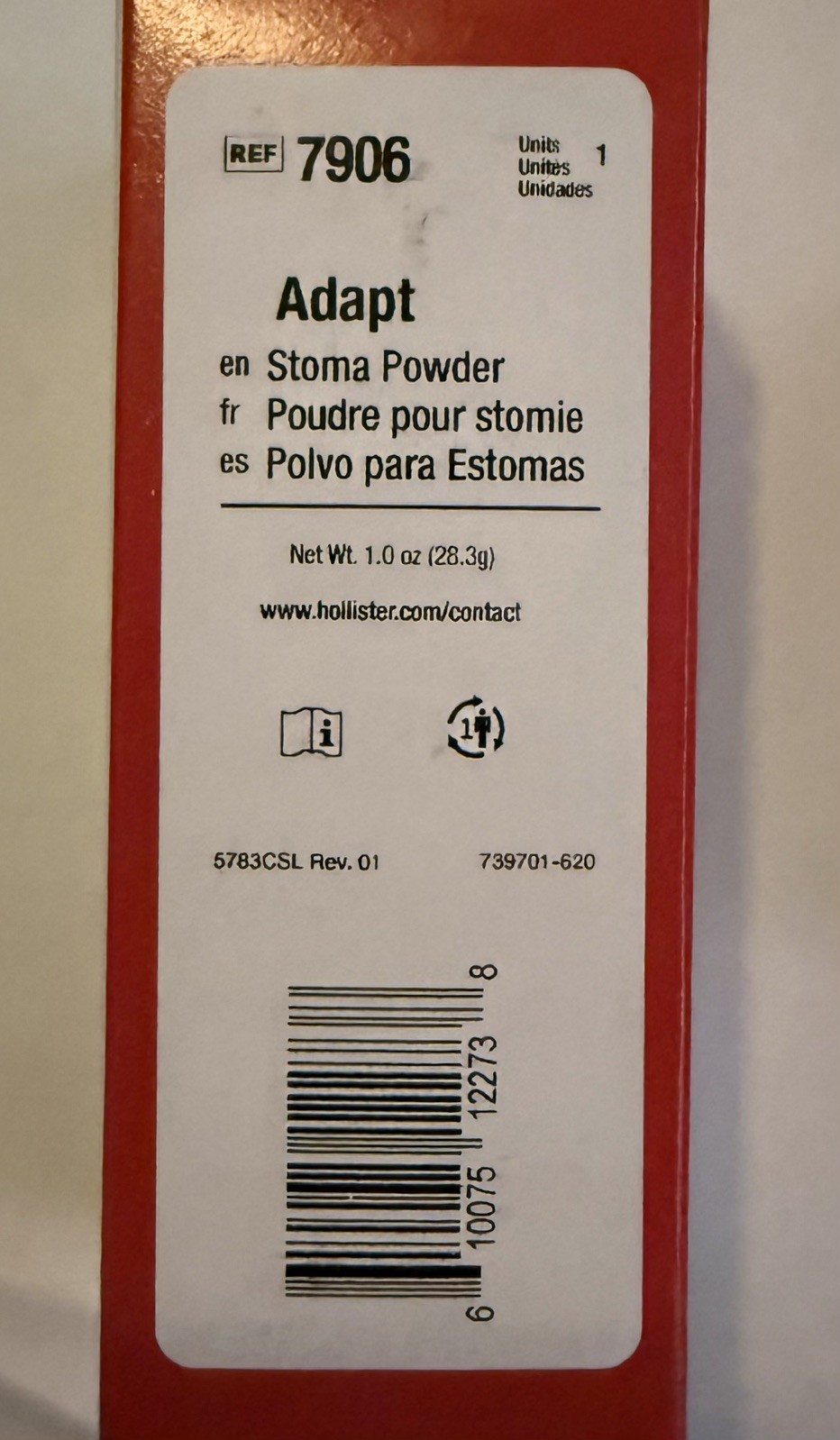 Hollister 7906 Adapt Stoma Powder 1 oz & Stomahesive Protective Powder 1oz NIB