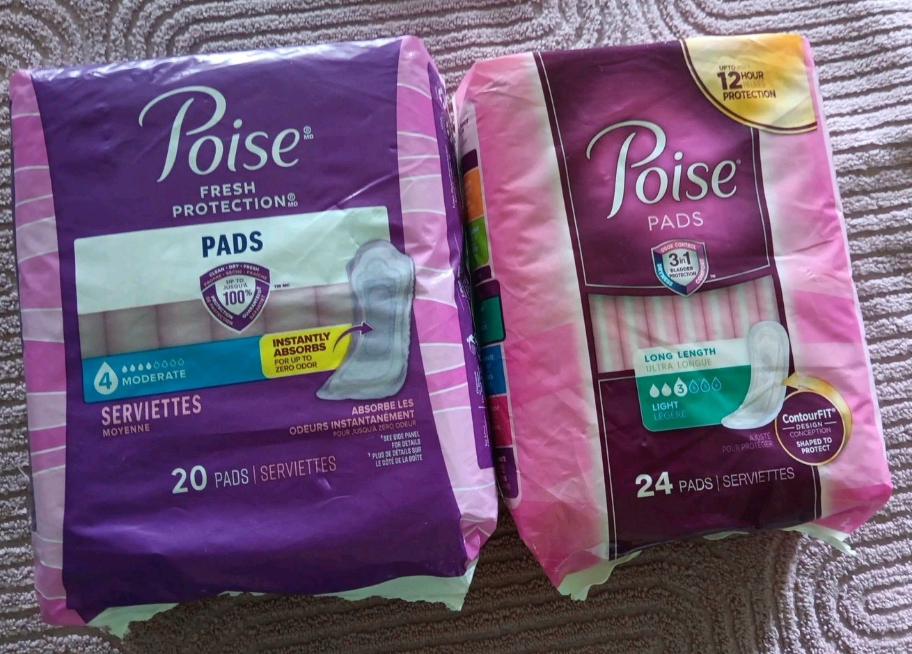 2 Pc Poise Fresh Protection Pads-Level 3 Light Abs/Level 4 Moderate (BN6)