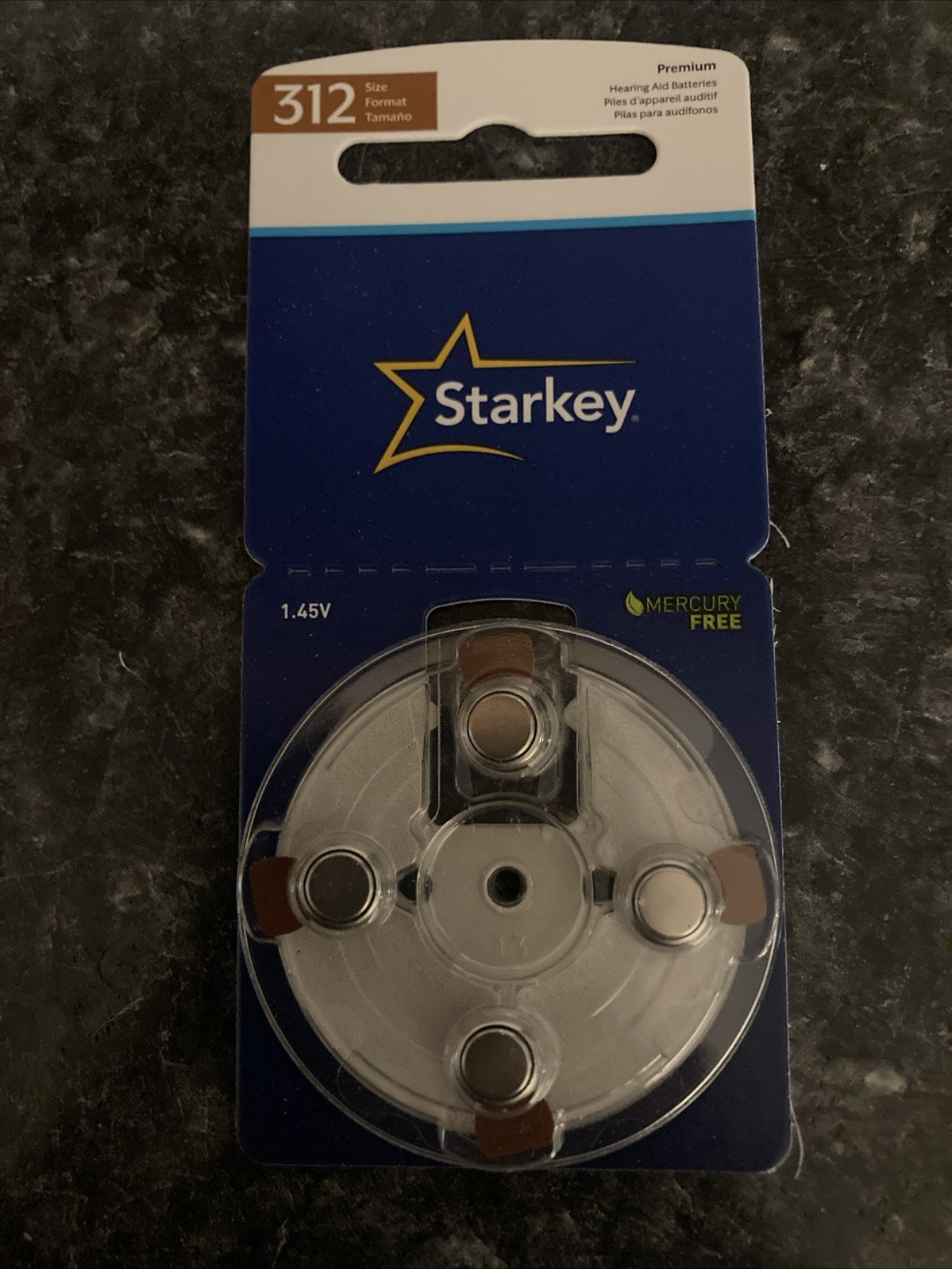 STARKEY 10-pack 1.45V Hearing Aid Batteries Size 312 BEST BY Jan 2027
