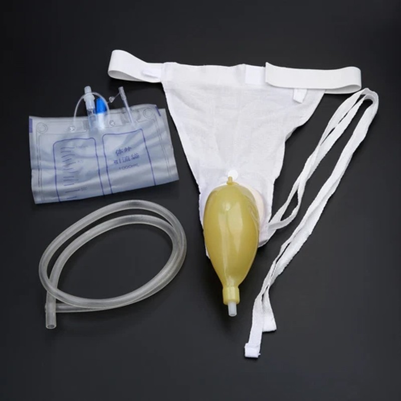 2Pcs US Urinal Bag Reusable Silicone External Urine Catheter Collector Bag Aids