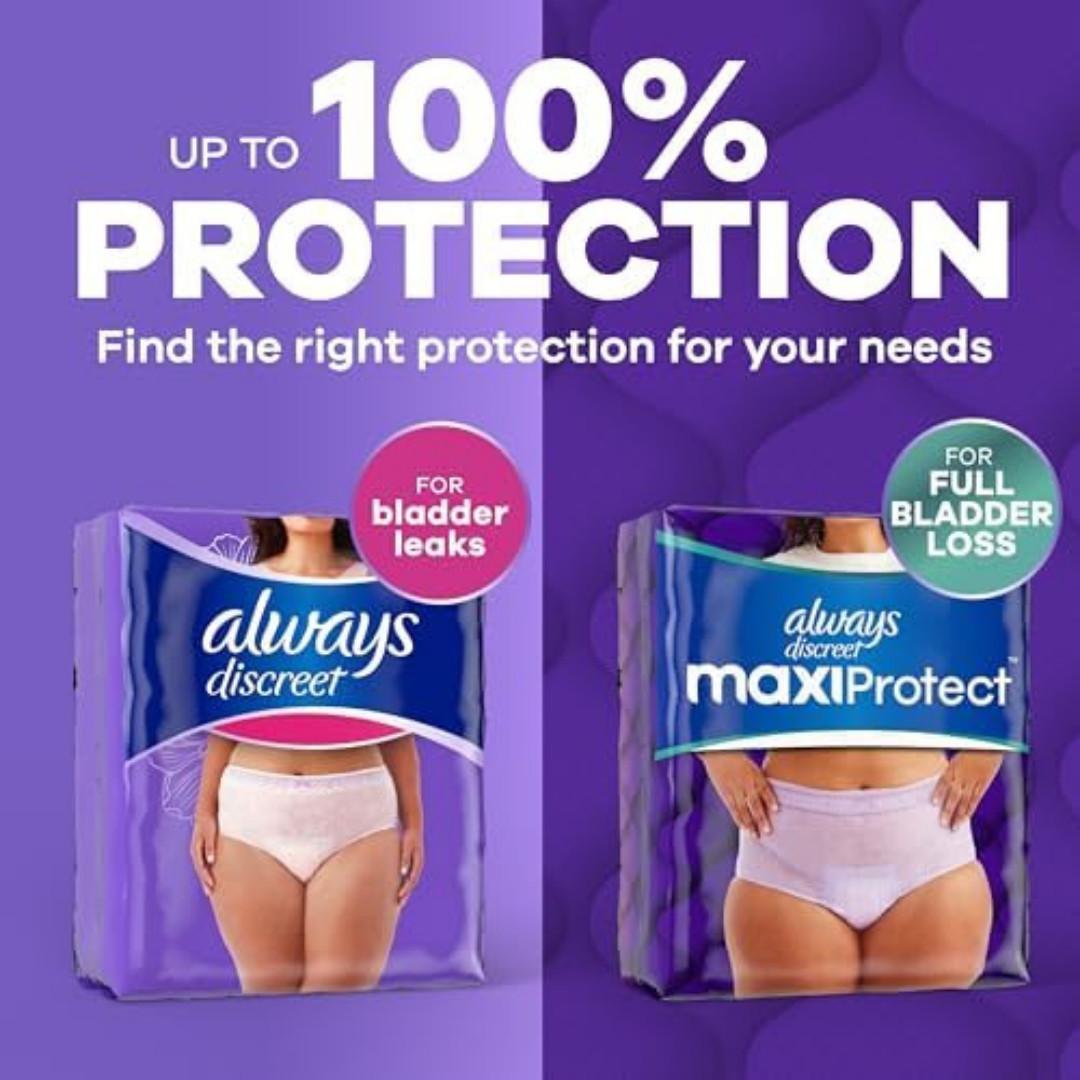 MaxiProtect Adult Diapers for Women, Incontinence Underwear, Scented, Postpar…