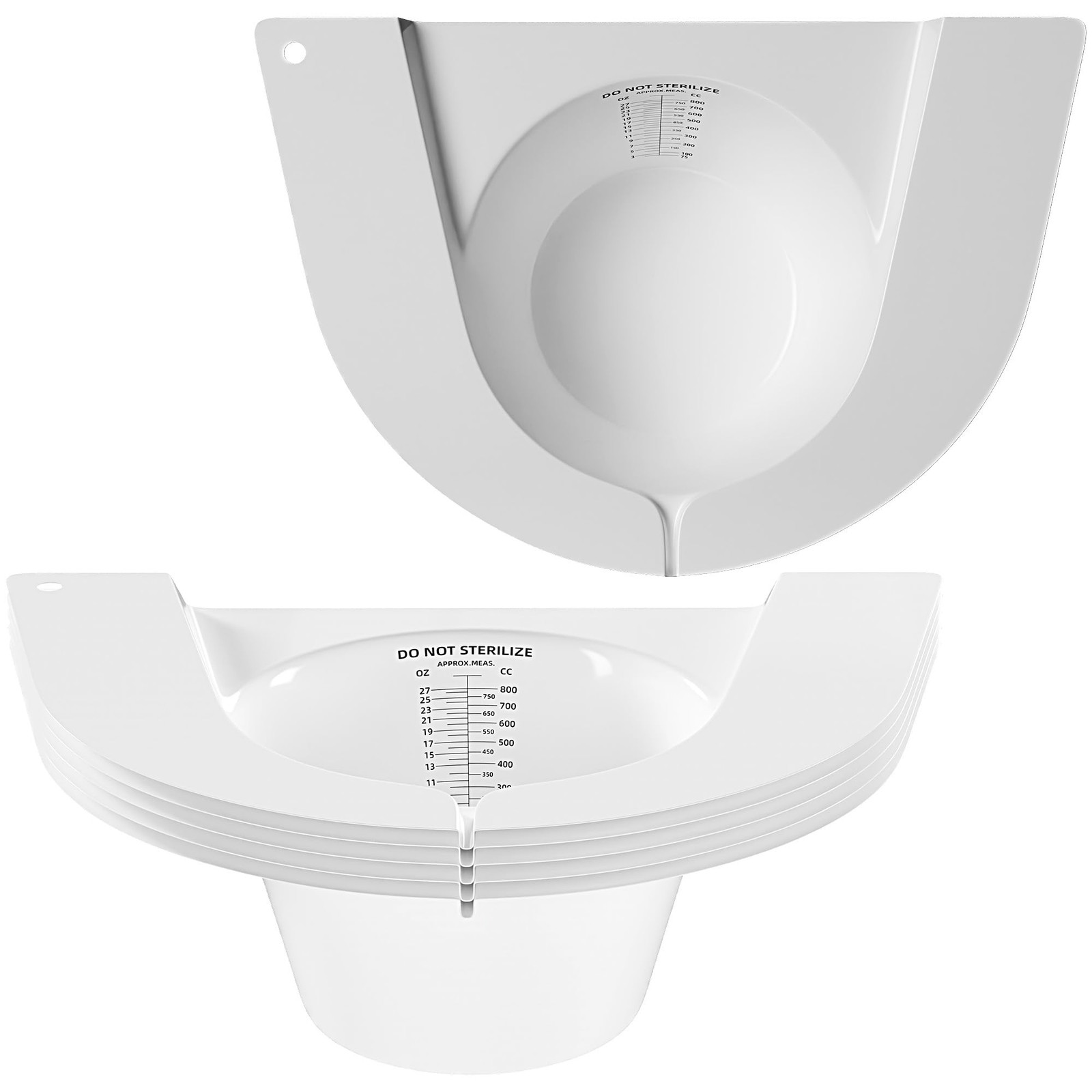 Urine Hats for Toilets, Specimen Collection Pan, 27oz/800cc Universal Toilet …