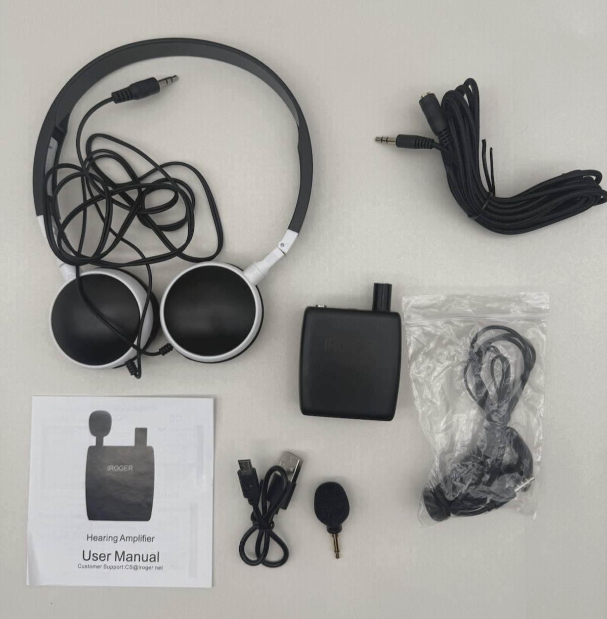 $99 IROGER Rechargeable Hearing Amplifier Device For Seniors *TESTED *READ…
